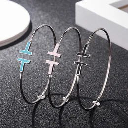 Lightweight to with classic goingout bracelet Silver letter Bracelet female person with common tifanly