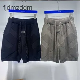 Herr- och kvinnors trender Designer Fashion High Street Spring/Summer New Fog Double Thread Sticked Shorts For Men Women Loose 5-Inch Pants