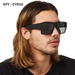 Unisex Square Polarized Sunglasses Men Happy 43 Lens Wide Sun Glasses Temples Origin Spy CYRUS Style Sunglass For Couple 220407 209g