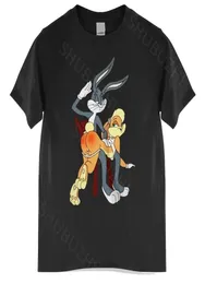 Camasta de algodão Bugs Bunny Spank Cartoon Punição Homem camiseta mle marca Teeshirt Size maior gota 2204208907493