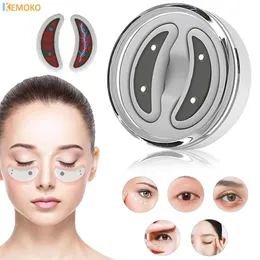Eye Care EMS Micro Corrente Olhos Device de Beleza Compressa Remove círculos escuros Linhas finas Remoção de bolsa preta Massageador 240430