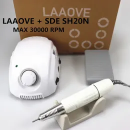LAAOVE CHAMPION3 Kontrollbox 65W 45000 rpm Högkvalitativ handtag Electric Nail Drill Polish Machine Manicure Set 240509