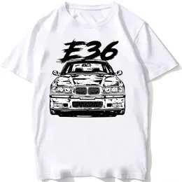 Herren T-Shirts Sommer Männer Kurzer Slve Old Legende E30 M3 Klassiker Auto T-Shirt Retro Deutschland Eudm-e34 M5 T-Shirts Boy Casual Tops Mann White TS T240506