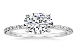 Cluster Rings EAMTI 925 Sterling Silver For Women 125 CT Round Solitaire Cubic Zirconia Engagement Ring Promise Size 4123964970