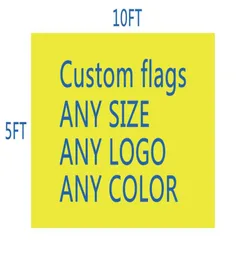 DHL Frshpping Football Team Club Flag Custom Mast 10x5 Ft Digital Print 100D Polyester Pongee Custom Flag1415096