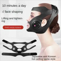 Home Beauty Instrument EMS micro current face lifting device V thin bandage beauty facial mask line belt fat mass center Q240508