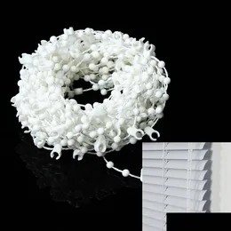 Blinds all'ingrosso- perle bianche a catena rullo sfumatura cieca shutter per finestra della stanza verticale 10m goccia di plastica caduta di plastica decorazione giardino dhgia