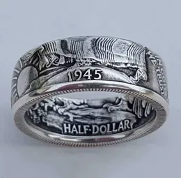 antique coin Morgan Sier United Stat of America half Dollar 1945 ring2690990
