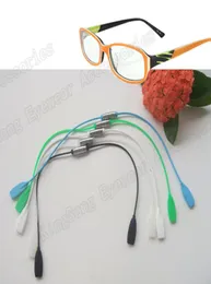 2PCSlot Black Silicone Magnetic Eyewear Retainter Cord Eyeglass Retainer Eyeglass Holder Eyeglass Lanyard Eyewear Chain3609650