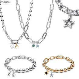 Kette Hot Selling 925 Sterling Silber Chains und Halsketten im Jahr 2024 geeignet für meinen charmanten DIY -Schmuck einfache und modische Geschenke für Frauen xw xw