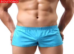 Soutong Men Underwear Boxers Shorts Trunks Loose Men Shorts Home Underpants Solid Color Cueca Boxers Underwear Men JJK013224228