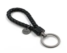 Keychains Leather Car Key Chain Men39s Högkvalitativ pendelle Kohude Handvävd Women39s Creative Gift Decorative LanyardKeyc5021034