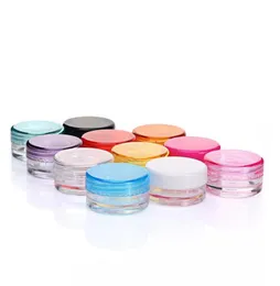 Kunststoffwachsbehälter Jar Box Hüllen 3ml und 5 ml Kapazität Kosmetikbox 11 Farben Gesichtscreme Speicher Case1904632