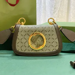 Blondie Two Straps Designer Bags 2 sizes Leather and Green Red Strap Quality Recommend Lady Purses Crossbody Shoulder Bag 260M
