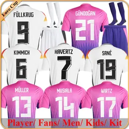 2024 Tyskland Soccer Jerseys European Cup Hummels Kroos Gnabry Werner Musiala Muller Havertz Wirtz Pavlovic Gundogan Men Football Shirts Kids Kits Kit