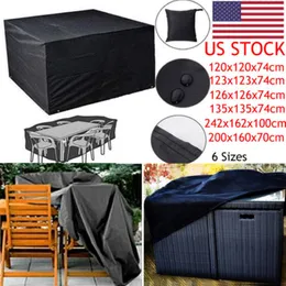 العلامة التجارية الجديدة ذات الأسلوب الثقيل مقاوم للماء Rattan Cube Outdoor Cover Garden Patio Furniture Sofa Home 283b