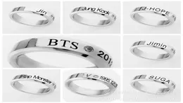 Fashion Kpop Bts Jung Kook Ring Shinee Onew Taemin Minho Key Jong Hyun Kpop Titanium Steel Finger Кольцо ювелирные украшения Suga Jhope v Jong 6782105