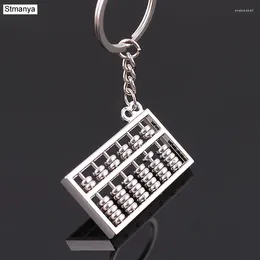 Design del portachiavi un unico portachiavi in ​​metallo di lusso anello di tastiera abacus color ciondolo per regalo all'ingrosso