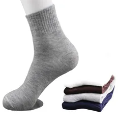 5 Çift Erkek Çorap Boyut 3943 Bahar Sonbahar Düz Renk Sıradan Dönüş Siyah Kısa Çorap Sabit Olgun Olgun Nefes Alabilir Yetişkin Çoraplar6032140