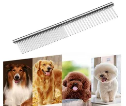 Pet ze stali nierdzewnej Pet Combs Cat pies pielęgnacja narzędzia do urody profesjonalne zaokrąglone zęby do usuwania węzłów splątania fhl461wll8635068