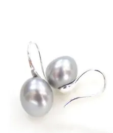 genuine 1112 mm saltwater white pearl earring 925 sterling silver earring gt7274884