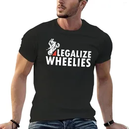 Men's Tank Tops Legalize Wheelies T-Shirt Graphic T Shirts Hippie Clothes Plain Shirt For Men