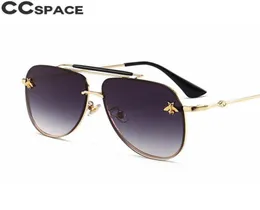 Vintage Bee Pilot Sunglasses Women Retro Cool Men Glasses 2022 Fashion Shades UV400 CCSPACE Lasses Oculos 477684117475