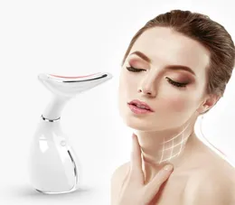 Neck hudvård USB Antiwrinkle Neck Care Instrument Vibration Neck Care Lifting Skin Draw Ta bort Massager Facial Device3107598