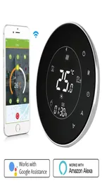 Akıllı Ev Kontrolü WiFi Ses Uzak Kazan Termostat Arka Işığı 3A Haftalık Programlanabilir LCD Dokunmatik Ekran Alexa Google8711166