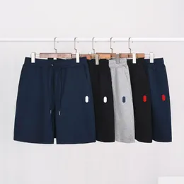Mens shorts desiner sommar kort knä längd tryck casual mode m-2xl droppleverans kläder kläder dhru5
