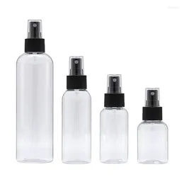 저장 병 빈 병 20pcs 검은 스프레이 펌프 화장품 컨테이너 50ml 75ml 100ml 250ml 리필 가능한 휴대용 클리어 포장