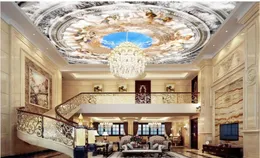 3 -й роспись обои для гостиной Потолки ангелов Люблю 3D Европейский потолок 3D Потолочные фрески Обои 8321801