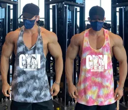 Summer Camouflage Mens Muscle Vest Y Back Gym Clothing Bodybuilding Fitness Tank Top Sleeveless Shirt Workout Stringer Singlets 240508