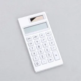 Przenośny 12 -bitowy kalkulator kalkulator kieszonkowy Ultra cienki małe biuro szkół słonecznych elektroniczne zapasy studenckie 240430