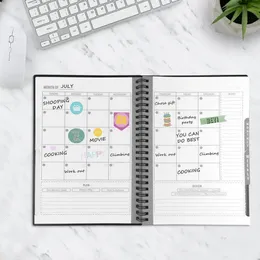 A5 Größe Löschen des Notizbuchs wiederverwendbares Smart Notebook Cloud Storage Flash Storage Wiederverwendbarer Planer Wöchentliche monatliche jährliche Tag Datum 240508