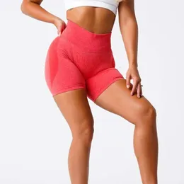 Lu Women Shorts Summer Butt Reduktion Hosen, seitlich halbmondmond drei Punkte Smile Hosen, Rückenlose Yoga-Shorts ausrichten ll Zitronenlauf-Workou