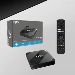 2024 최신 QTV 박스 미래 TVonline Android 10 Smart 4K TV Box 2GB 8GB ROM Set Top Box 지원 스토커 바인딩 Mac