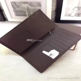 Free Shipping Fashion clutch Genuine leather wallet with box dust bag Women Men Purse Real Images Cheap Wholesale 62665 290o