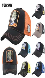 TQMSMY Cartoon Anime Ball Baseball Caps Men Women Snapback Hip Hop Cap Summer Breathable Mesh Trucker Hat Dad Hats A70185347472284089