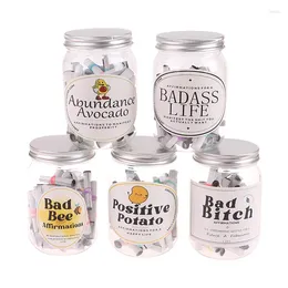 Flaschen Affirmation jar lustige positive Zitate, um Masongeschenke mit 56 Motivations- und