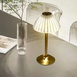 Table Lamps Light Luxury Gold Crystal Diamond Charging Dimming LED Bedhead Atmosphere Touch Night