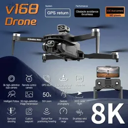 Droni da 88 mm adatti per V168 drone 8K 5G 5G GPS Professional High Definition Aerial Fotografia Dual Camera Onnidirezionale Evita di evitamento degli ostacoli D240509