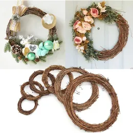 Fiori decorativi decorazione del matrimonio ghirlanda naturale rattan ghirlanda artigianato fai -da -te decorazioni per casa grande albero regalo di Natale ornamenta