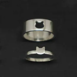 Пара колец с двумя частями кольцевых кольцевых колец подходящие кольца для пар, соответствующих милым кольцам для кошек для них.