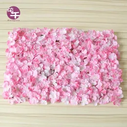 Dekorativa blommor Simulering Flower Wall Rose Wedding Bakgrund Pografi Dekoration Tredimensionell Silk Fake Stage Layout