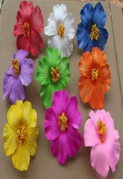 Çiçek 36pcs Renkler Köpük Hawaiian Çiçek Gelin Saç Klipi 9cm Siz Takı Frangipani5778725