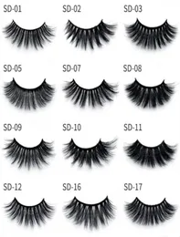 3Dまつげ17スタイル販売1Pairlot Siberian Strip False Eye Lashes Extension Beauty Tools7628689