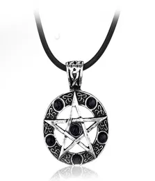 Zincirler doğaüstü kolye pentagram wicca pagan dekan winchester kolye vintage gotik kadın erkek mücevher hediyesi8925689