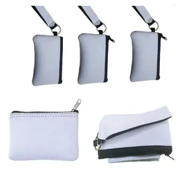 Bolsas de armazenamento sublimação térmica em branco Impressão Facemask Bolsa Bolsa Neoprene Chave