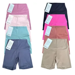 Lu SortS Shorts hot hot hot rapido asciutto traspirante con collant con allenamento in vita alta e trasparente per allenamento a vita alta ll pantaloncini da yoga dupes spingendo in corsa per palestra casual palestra vestiti